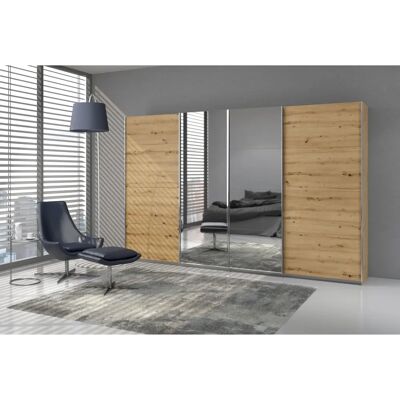 RAUCH Syncrono Schrank - 4-türig, 316x211x62cm, Braun/Spiegel RAUCH Syncrono Schrank - 4-türig, 316x211x62cm, Braun/Spiegel