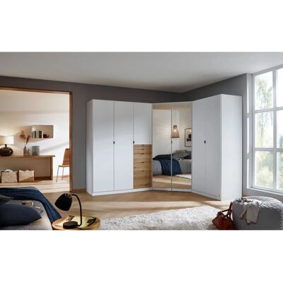 RAUCH Ontario Kleiderschrank-Set - Weiß/Eiche Artisan - Kleiderschrank-Set RAUCH Ontario Kleiderschrank-Set - Weiß/Eiche Artisan - Kleiderschrank-Set