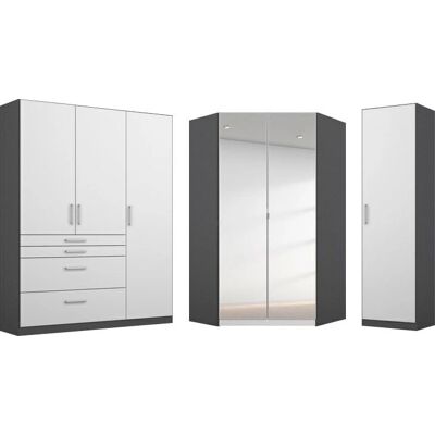 Rauch Homburg Kleiderschrank-Set - 3 Schränke, Regale & Zubehör Rauch Homburg Kleiderschrank-Set - 3 Schränke, Regale & Zubehör