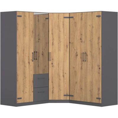 RAUCH Holmes Kleiderschrank-Set - Industrial Style RAUCH Holmes Kleiderschrank-Set - Industrial Style