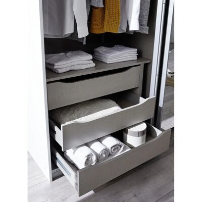 RAUCH Bellezza Kleiderschrank - Weiß/Eiche Artisan - 5 Türen RAUCH Bellezza Kleiderschrank - Weiß/Eiche Artisan - 5 Türen