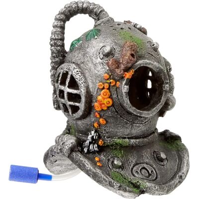 Casque de Plongée avec Diffuseur 17 cm - Décoration d'Aquarium - Publicité Casque de Plongée avec Diffuseur 17 cm - Décoration d'Aquarium - Publicité