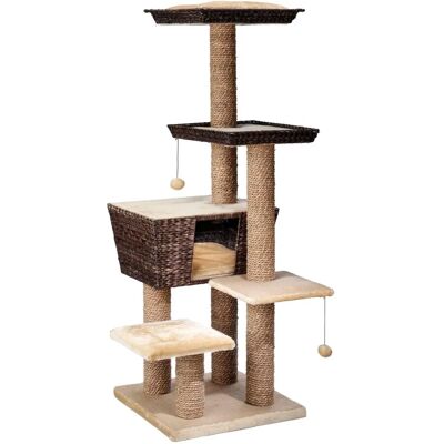 EBI Wasserhyazinthe Katzenbaum - 48x48x141cm - Beige EBI Wasserhyazinthe Katzenbaum - 48x48x141cm - Beige