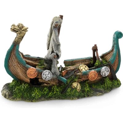 Bateau Viking Aqua Della - Décoration Aquarium - Publicité Bateau Viking Aqua Della - Décoration Aquarium - Publicité