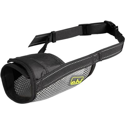 EBI Maulkorb - Verstellbar aus Mesh und Neopren - Schwarz - Hund EBI Maulkorb - Verstellbar aus Mesh und Neopren - Schwarz - Hund