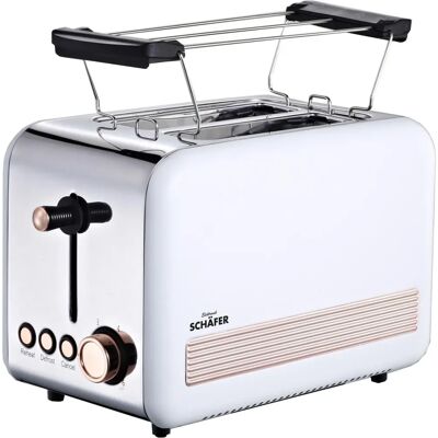 Schäfer IT-Systems Toaster - Große Scheiben, 6 Bräunungsstufen, Herausnehmbarer Krümelschublade - Toaster Schäfer IT-Systems Toaster - Große Scheiben, 6 Bräunungsstufen, Herausnehmbarer Krümelschublade - Toaster