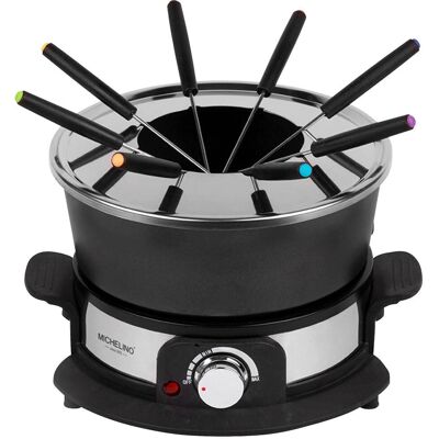 Michelino - Fondue-Set - Schwarz, Silber Michelino - Fondue-Set - Schwarz, Silber