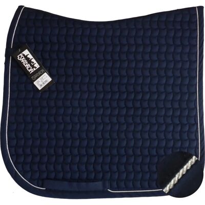 Eskadron Navy Cotton Silver Basics Dressurschabracke - Sattelunterlage Eskadron Navy Cotton Silver Basics Dressurschabracke - Sattelunterlage