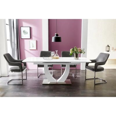 ULM - ULM - 160-200 cm - White high-gloss - Dining table ULM - ULM - 160-200 cm - White high-gloss - Dining table