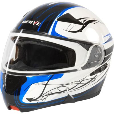NERVE NH5008 Motorradhelm - Größe L, Schwarz, Winddicht NERVE NH5008 Motorradhelm - Größe L, Schwarz, Winddicht