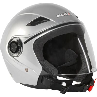 NERVE NH1014 Silber Jethelm - Motorradhelm NERVE NH1014 Silber Jethelm - Motorradhelm