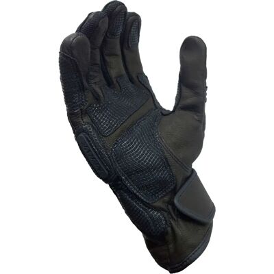 NERVE KQ11 Schwarze Motorradhandschuhe - Sportlich, Verstellbar, Klettverschluss NERVE KQ11 Schwarze Motorradhandschuhe - Sportlich, Verstellbar, Klettverschluss