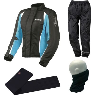 NERVE - Overalls - Größe 38 - Schwarz-Blau - Motorradkombi NERVE - Overalls - Größe 38 - Schwarz-Blau - Motorradkombi
