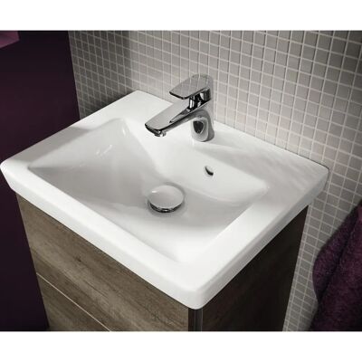 Villeroy & Boch Subway 2.0 Håndvask - Hvid Alpin, Rectangulær, 1 Huller, 450x370mm Villeroy & Boch Subway 2.0 Håndvask - Hvid Alpin, Rectangulær, 1 Huller, 450x370mm