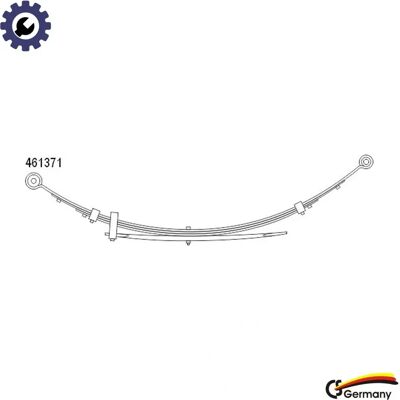 CS Germany Opel Assale Posteriore Molla a Lamelle - 10.461.371.00 CS Germany Opel Assale Posteriore Molla a Lamelle - 10.461.371.00