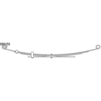 CS Germany Rear Leaf Spring - Leaf Spring, Suzuki Samurai SUV, 4131080020 CS Germany Rear Leaf Spring - Leaf Spring, Suzuki Samurai SUV, 4131080020