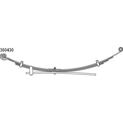 CS Germany Molla di sospensione posteriore per Mitsubishi L200 - Molla a foglio CS Germany Molla di sospensione posteriore per Mitsubishi L200 - Molla a foglio