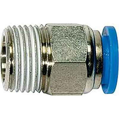 Riegler R1/8" Blaue Serie Gerade Steckverschraubung Riegler R1/8" Blaue Serie Gerade Steckverschraubung