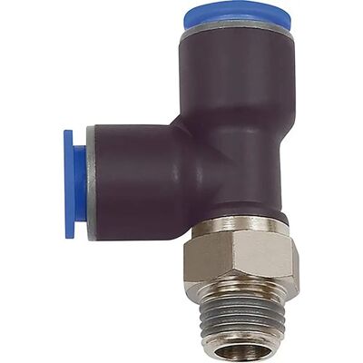 Riegler R1/4" D6 Conector de rosca cónica azul - Accesorio de tubería Riegler R1/4" D6 Conector de rosca cónica azul - Accesorio de tubería