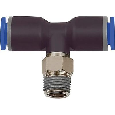 Riegler R1/4" D12 Connettore T Blu - Connettore a T Riegler R1/4" D12 Connettore T Blu - Connettore a T
