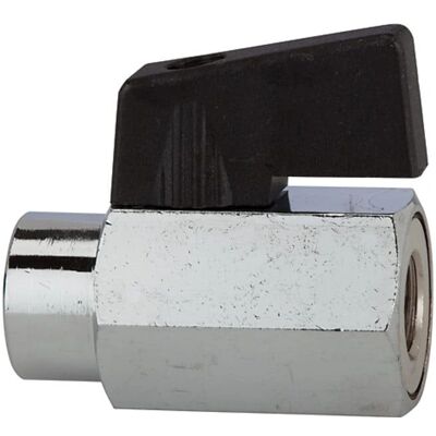 RIEGLER Mini Kugelhahn - 9,73 mm G 1/8 - Für Druckluft, Wasser, Öle RIEGLER Mini Kugelhahn - 9,73 mm G 1/8 - Für Druckluft, Wasser, Öle