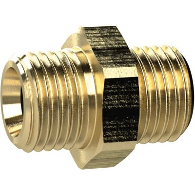 RIEGLER - Raccordo Doppio Filettato in Ottone - 131744 RIEGLER - Raccordo Doppio Filettato in Ottone - 131744