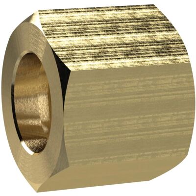 Riegler Messing Sechskantmutter G3/8" für Tüllen 4/6/9 mm Riegler Messing Sechskantmutter G3/8" für Tüllen 4/6/9 mm