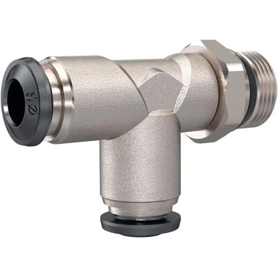 Riegler - T-connector rápido 1/4 para manguera de 8 mm - Acoplamiento Riegler - T-connector rápido 1/4 para manguera de 8 mm - Acoplamiento