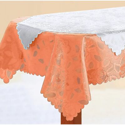 Viva Domo Jacquard-Tischdecke - Orange Viva Domo Jacquard-Tischdecke - Orange