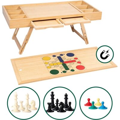 genialo Bambus Spiel- und Puzzletisch - Magnet 4 in 1 genialo Bambus Spiel- und Puzzletisch - Magnet 4 in 1