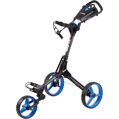 CUBE - Cube Push Trolley - Charcoal/Blue - Golf Push Trolley CUBE - Cube Push Trolley - Charcoal/Blue - Golf Push Trolley