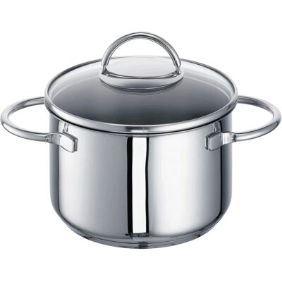 Rohe Germany Ravenna 16 cm Casserole en Acier Inoxydable - 2L Rohe Germany Ravenna 16 cm Casserole en Acier Inoxydable - 2L