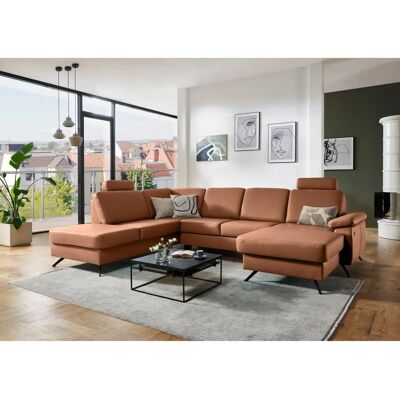 DIE PLANBAR U-Form Leder-Couch - Sofa DIE PLANBAR U-Form Leder-Couch - Sofa