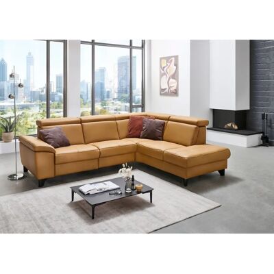 DIE PLANBAR - 261cm Gelbes Ecksofa mit Stauraum DIE PLANBAR - 261cm Gelbes Ecksofa mit Stauraum