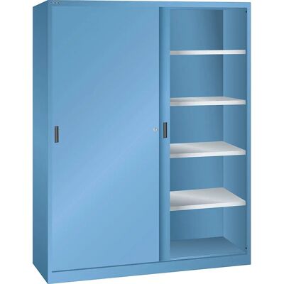 LISTA Armario de puertas correderas azul RAL 5012 - Wardrobe LISTA Armario de puertas correderas azul RAL 5012 - Wardrobe