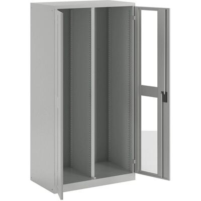 LISTA 1950x1000x580mm Hellgrauer Stauraum-Schrank - Regale & Türen LISTA 1950x1000x580mm Hellgrauer Stauraum-Schrank - Regale & Türen