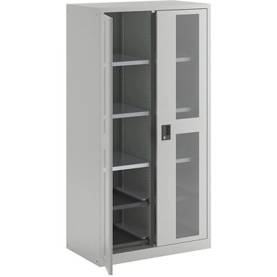 Armario de almacenamiento gris claro LISTA - 1950x1000x580mm, 10 estantes Armario de almacenamiento gris claro LISTA - 1950x1000x580mm, 10 estantes