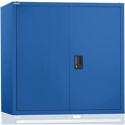 Lista Armario de Acero - Estantes Ajustables - 115° Puertas - 60kg - Azul Luminoso Lista Armario de Acero - Estantes Ajustables - 115° Puertas - 60kg - Azul Luminoso