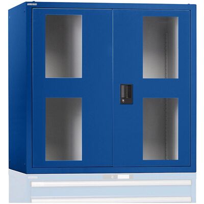 LISTA Enciánkék Oberes Regal - Stahl, Verstellbares Regal, UV-Glas-Türen LISTA Enciánkék Oberes Regal - Stahl, Verstellbares Regal, UV-Glas-Türen