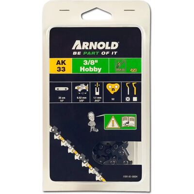 Arnold 1191-X1-0004 Kettensägekette - 52 Glieder, 3/8" Pass, 35 cm Arnold 1191-X1-0004 Kettensägekette - 52 Glieder, 3/8" Pass, 35 cm