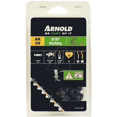 Arnold Kettensägekette - 56 Glieder - Sicherheitsfunktion - 1,1 mm - 40cm - Typ Bumper Arnold Kettensägekette - 56 Glieder - Sicherheitsfunktion - 1,1 mm - 40cm - Typ Bumper