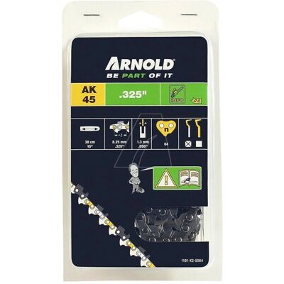 ARNOLD 1191-X1-0001 Kettensägekette - 64 Glieder, 0,325 Zoll, 1,3 mm, 38 cm Führung ARNOLD 1191-X1-0001 Kettensägekette - 64 Glieder, 0,325 Zoll, 1,3 mm, 38 cm Führung