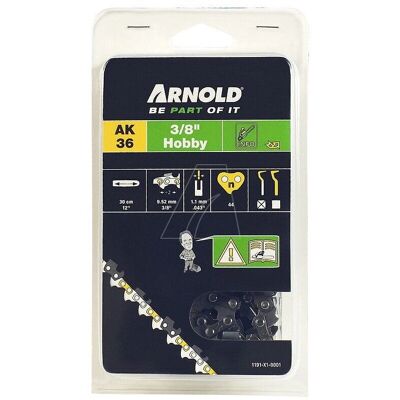Arnold AK 36 Kettensägekette - 44 Glieder, 1,1mm, 30cm - Kettensägekette Arnold AK 36 Kettensägekette - 44 Glieder, 1,1mm, 30cm - Kettensägekette