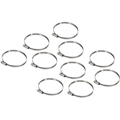 Hama Xavax Pipe Clamp - 90-110mm Stainless Steel Set of 10 Hama Xavax Pipe Clamp - 90-110mm Stainless Steel Set of 10