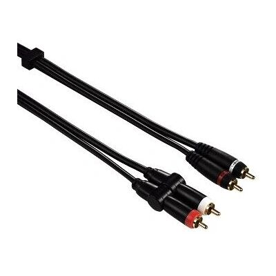 Hama 75104003 - 3m RCA Audio Kabel - Schwarz Hama 75104003 - 3m RCA Audio Kabel - Schwarz