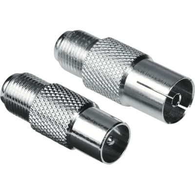 Conector coaxial Hama 00116019 - Coaxial, Cinzento, Modelo 00116019 - Conector coaxial Conector coaxial Hama 00116019 - Coaxial, Cinzento, Modelo 00116019 - Conector coaxial