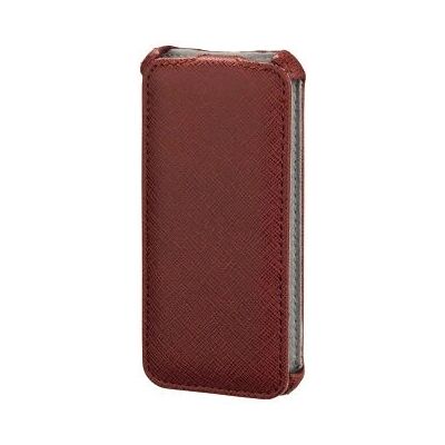 Nahkainen flip-etupuoli suoja iPhone 5/5S/SE - Punainen Nahkainen flip-etupuoli suoja iPhone 5/5S/SE - Punainen