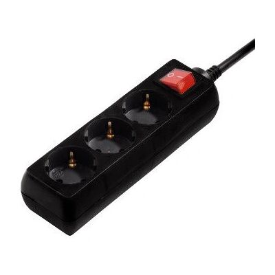Hama 00108816 Överspänningsskydd - Svart - 3 Uttag - 230V Hama 00108816 Överspänningsskydd - Svart - 3 Uttag - 230V