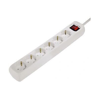 Hama 00121915 Överspänningsskydd - 6 uttag - Vit Hama 00121915 Överspänningsskydd - 6 uttag - Vit