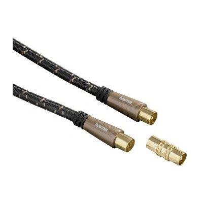 Hama 122425 coaxiale kabel - 1,5 m Zwart Hama 122425 coaxiale kabel - 1,5 m Zwart